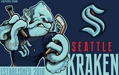 Seattle Kraken team mascot plushie infographics